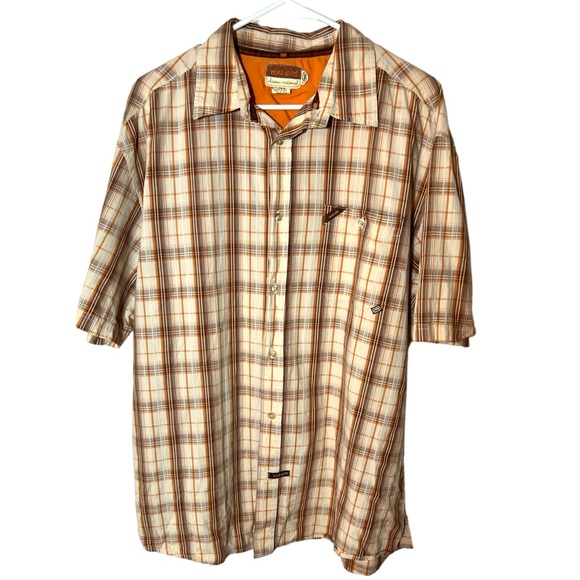 Ecko Unlimited Men’s Plaid Short Sleeve Classic Material Button Down Shirt Sz XL - Picture 1 of 10